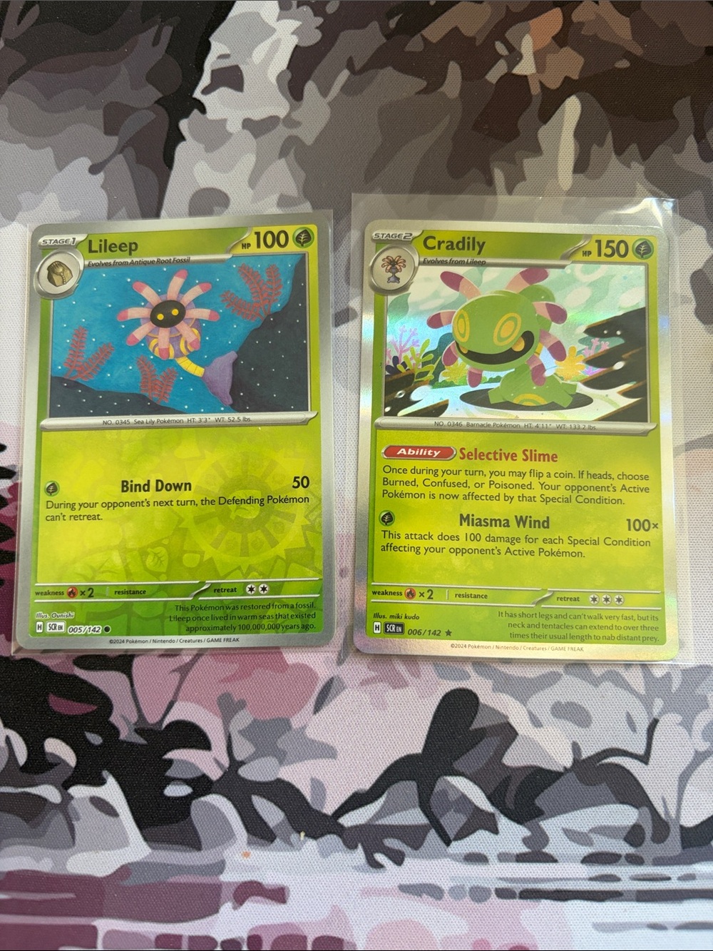 Lileep & Cradily Evolution Lot | Holo Reverse Holo Pokémon Cards ✨5/$25✨